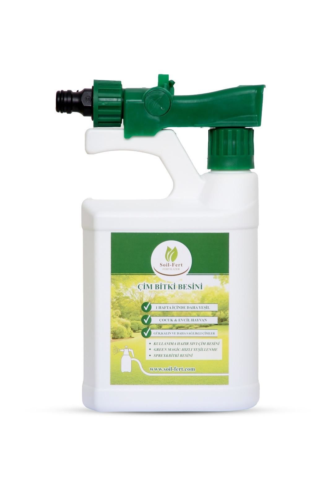 Soil-Fert Kullanıma Hazır Püskürtme Aparatlı Sıvı Çim Bitki Besini 1 Litre - 1000 ml
