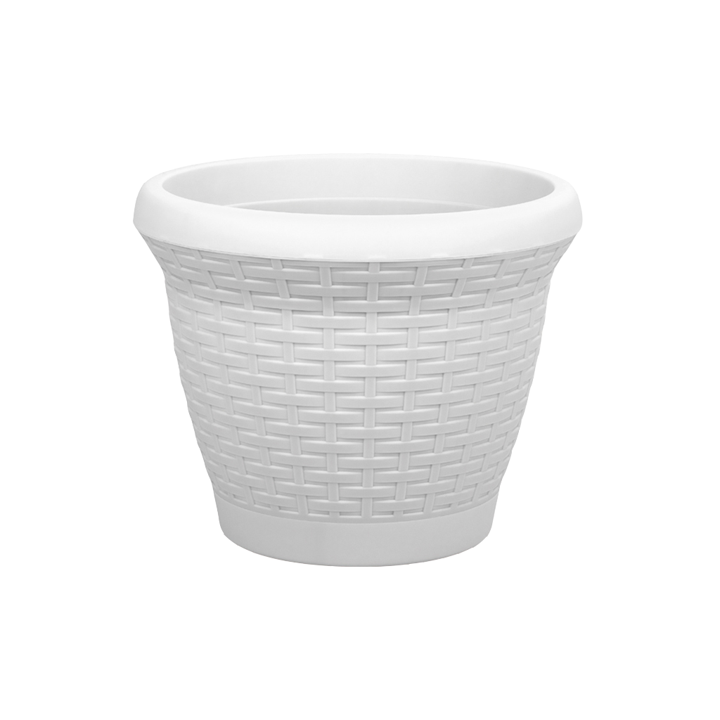 Hasır Saksı Dekoratif Tabaklı Saksı 6 Litre