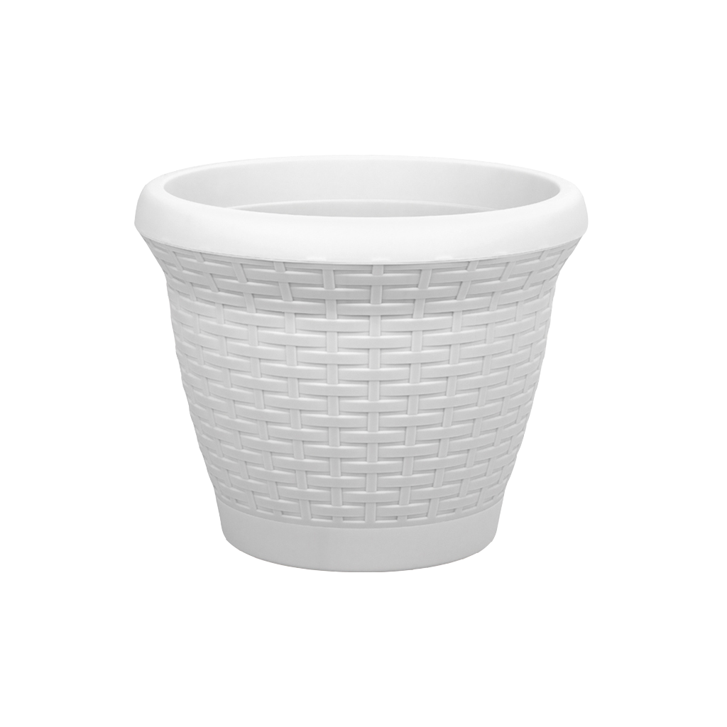 Hasır Saksı Dekoratif Tabaklı Saksı HS03 10 Litre