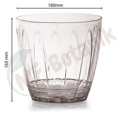Orkide Şeffaf Tabaklı Saksı 3 Litre