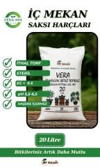 Vera-Mix İç Mekan Bitki Toprağı – Organik – Hızlı Köklenme – Haşere İçermez – 20 Litre