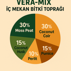 Vera-Mix İç Mekan Bitki Toprağı – Organik – Hızlı Köklenme – Haşere İçermez – 20 Litre