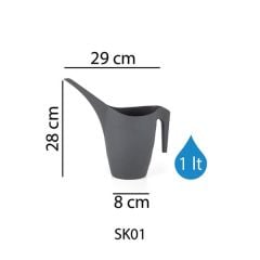 Sulama Kabı 1 Litre BEYAZ