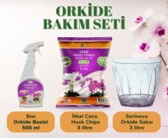 Orkide Saksı - Vera 3 Lt Orkide Toprağı - Vera-plus Orkide Sıvı Bitki Besini 500 ml