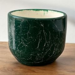 Dekoratif Beton Saksılık - Mermer Efektli - 8 cm Üretim Saksı için Saksı Kabı