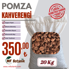 Kırmızı Pomza Taşı 15-25 mm 20 KG Volkanik Cürüf Ponza Lav Kırığı