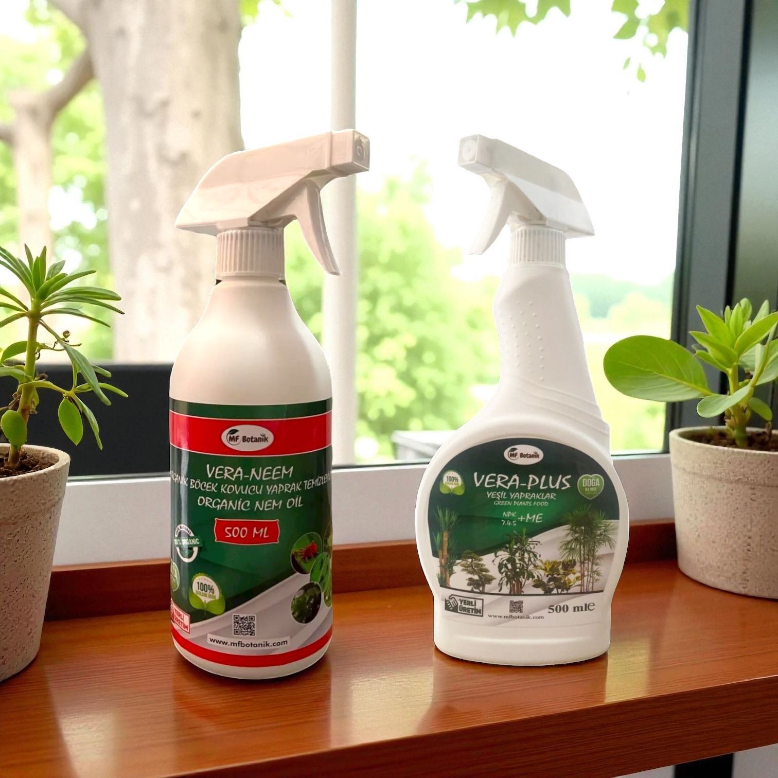 Doğal Parlaklık ve Koruma Seti - Vera-Neem ve Vera-Plus Bitki Bakım İkilisi