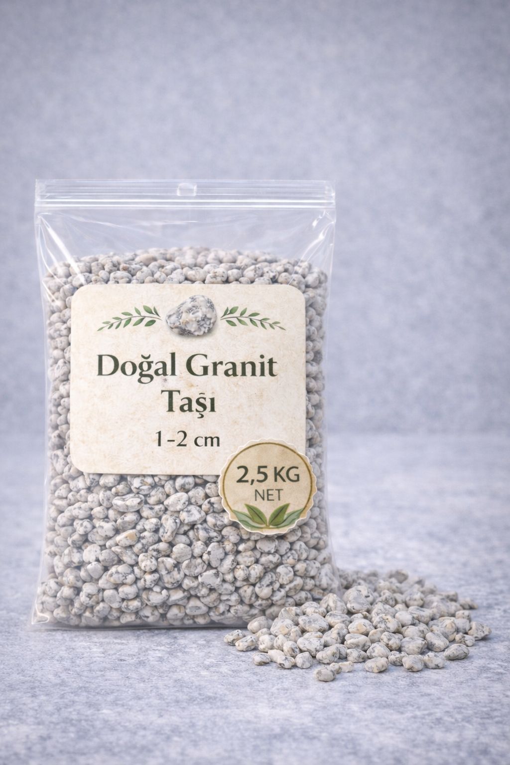 Gri Granit Taşı 1-2 Cm 2,5 Kg