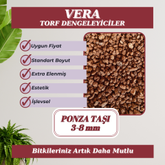 Kırmızı Pomza Taşı 4-8 MM 5 Litre Volkanik Ponza Lav Taşı