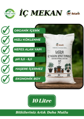 Vera-Mix İç Mekan Bitki Toprağı – Organik – Hızlı Köklenme – Haşere İçermez – 10 Litre