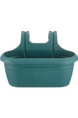Nergiz Kolay Askılı Balkon Saksısı Dekoratif Balkon Saksısı 6,5 Litre Yeşil