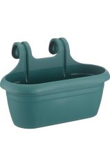 Nergiz Kolay Askılı Balkon Saksısı Dekoratif Balkon Saksısı 6,5 Litre Yeşil